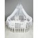 Set in a crib 3 objects of Amarobaby Baby Boom Baby Ezhik, White/Gray (Poplin)