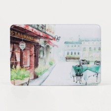 Cover for travel ticket, white color