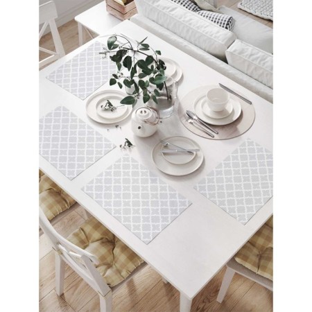 A set of napkins for setting the table "Simple ornament", rectangular, size 32x46 cm, 4 pcs