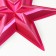 Figure "Star in the Star" Small red metallic, half, 34x39 cm