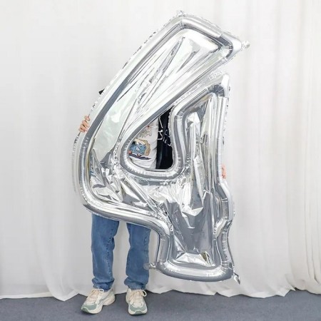 Foil ball 65 “number 4”, a frame for aeromosics, in ind. UP.-1