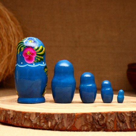 Matryoshka 5-doll "Glasha Tulips", 10-11 cm-1