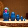 Matryoshka 5-doll "Glasha Tulips", 10-11 cm