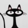 Bath and toilet mat “Black cat”, 40 × 60 cm, color mix