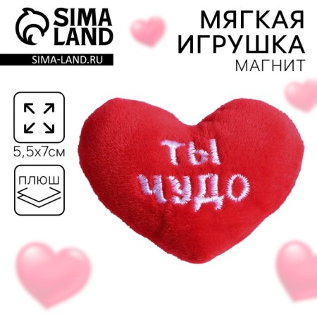 Soft magnet "You are a miracle", heart