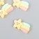 Decor for creativity velvet spraying "Star Smail with Rainbow" 0.6x1.8x2.5 cm