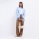 Bag Women's Baget with a zipper, milk color