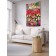 Decorative panel with photo printing "abundance of graffiti", vertical, size 100x150 cm