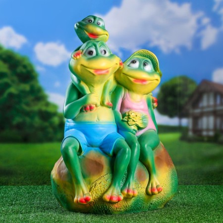Garden Figure "Family Frog" 40x31x59cm Big