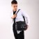 Male bag, black color