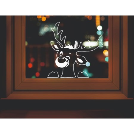 Decorative sticker for windows "The deer winks" 45x45 cm
