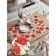 Set of napkins for setting the table "Fragrant poppies", rectangular, rounded edges, size 30x46 cm, 4 pcs