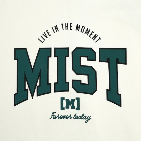 Women's sweatshirt with a hood Mist Old School size 48, Milk color-6