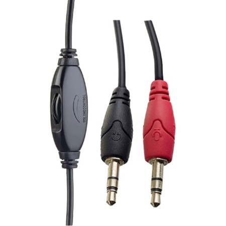 Perfeo Chat headphones, computer, microphone, 105 dB, 3.5 mm, 1.8 m, black-1