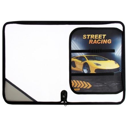 Labor folder A4, 325 x 230 x 25 mm, lightning around, folding bar, plastic, PTR-1 "car", with a filling of 10 items-15