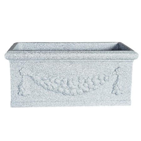 Kashpo for flowers "Roman" 60x27.5x27 cm, 30 l, color gray granite