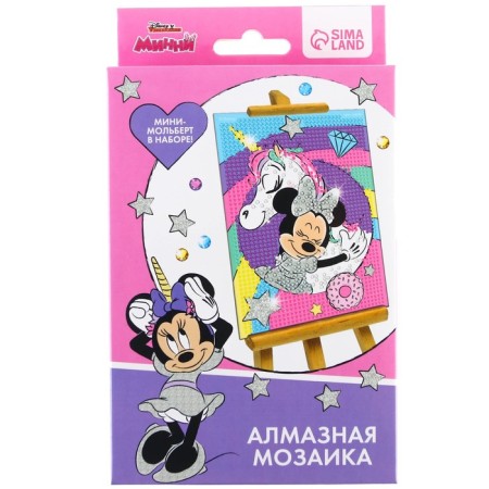 Diamond mosaic, 16x10.5 cm, Minnie Mouse and Unicorn-2