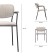 Eirill chair, 530 × 590 × 770 mm, velor, gray-beige color