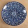 Largan Rishtan ceramics "Flowers", 32 cm, blue