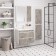 Cabinet-mirror "Manhattan 75" gray concrete, universal