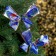 Bant for decor, set 2 pieces, blue color