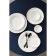 Porcelain porcelain plate with a thickened edge Magistro la Perle, D = 16 cm, white color