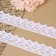 Knitted lace, 40 mm × 10 ± 1 m, white color