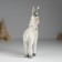 Polystone souvenir "Deer with silver horns, with a white Christmas tree on the back" 10x3x16.5 cm