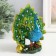 Polystone souvenir "Green peacock with a magnificent tail" 11.5x6x12 cm