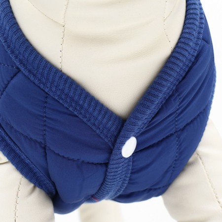 Dog jacket "Nice", size M (DS 30 cm, Osh 30 cm, OG 38 cm), blue-4