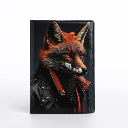 Cover for passport, black color-1