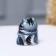 Souvenir "Satisfied Cat", 3 cm, color, gzhel.