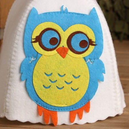 Bath cap with children's applique "Matilda" felt-3