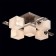 Tetro ceiling chandelier 5x60W E14 Metal 65x65x20cm