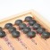 Backgammon "lion and tiger", wooden board 60 x 60 cm, with a field for playing checkers