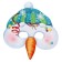 Costume "Snowman with a black bucket" overalls, mask, scarf growth 98-104