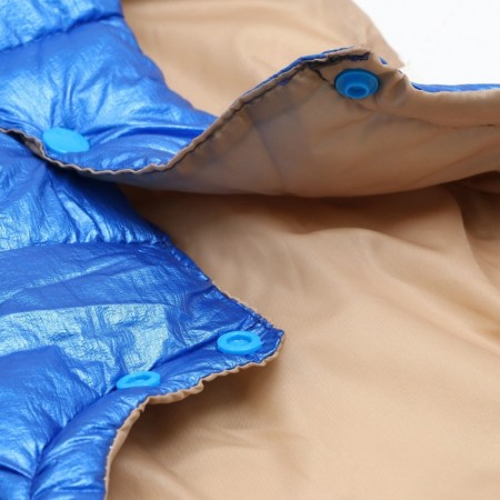 A jacket for dogs with a weight. Size 18 (DS 40 cm, fire 50 cm, Osh 38 cm), silver-blue-8