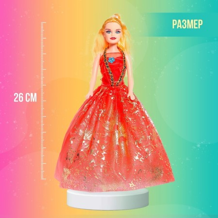 Кукла-модель «Лиза» в платье, МИКС-1