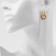 Earrings with the removable element "Transformer" circles, color gold with silver