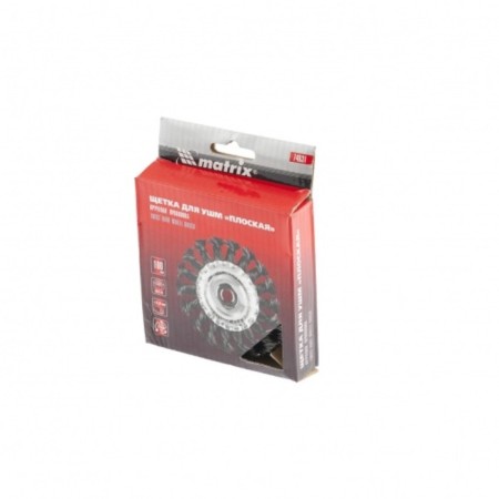 Matrix Ushm brush, d = 100 mm, M14, flat, twisted wire 0.35 mm-4