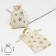 Bag "linen" stars, 10 × 14 cm, color gold