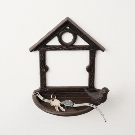 Souvenir cast iron stand "Bird at the house" 19.5x10.5x20 cm-3
