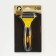 Tool for stripping double-sided with frequent teeth, 23 x 12 cm, black and yellow