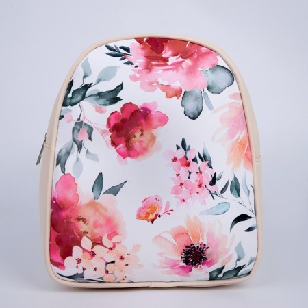 School textile “flowers”, 27x10x23 cm, lightning department, pink color-5