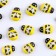 A set of decorative stickers "Bees" 20 pcs 2.5 × 1.8 cm