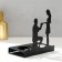 Summary Metal for 2 candles "Dry" black 12.5x12x6.8 cm