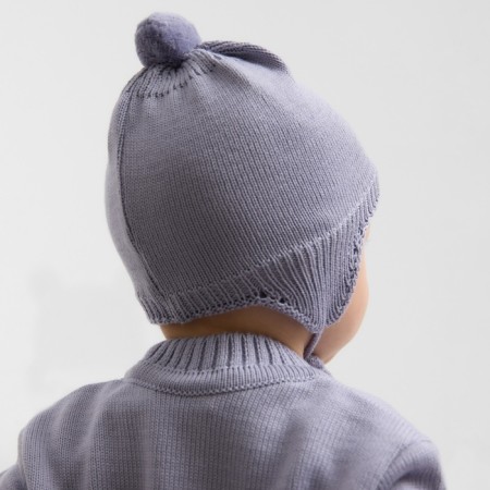 Combine Knitted Minaku, height 74-80, gray-blue color-8