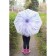 Herbera umbrella, semi-automatic, with whistle, r = 41cm, purple color