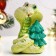 Figure "Snake with a Christmas tree" lemon, 8x6cm