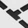 T-shaped power connector for the Technical tra084ct-11b overhead track system, 5.5x8.6x0.6 cm, black color is black